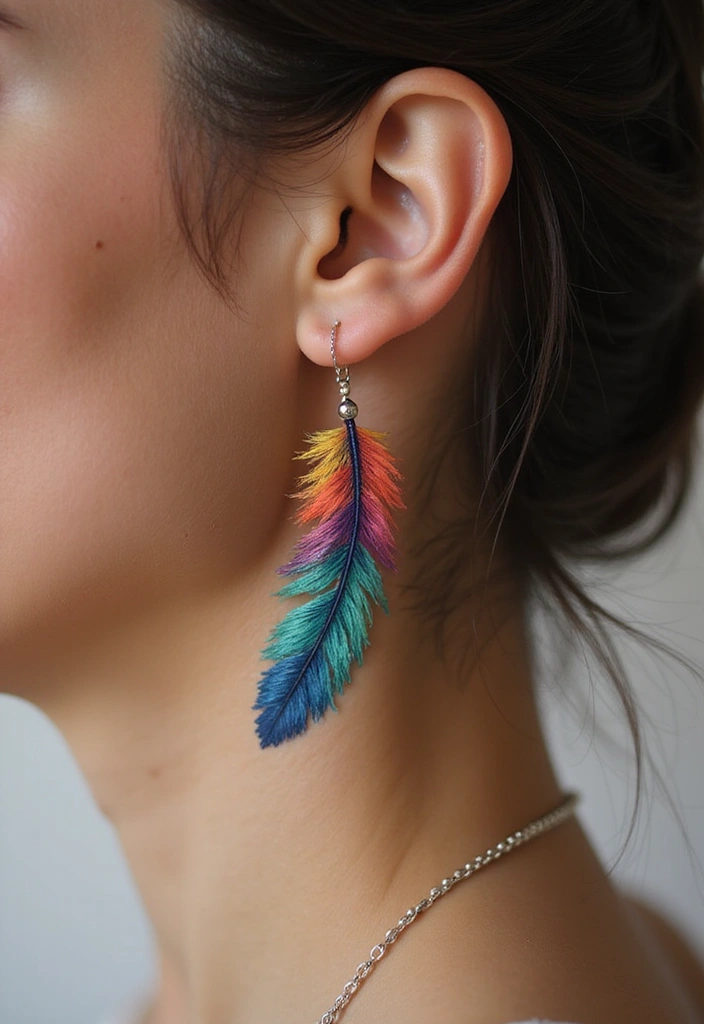 30 Feather Tattoo Behind Ear Meaning and Ideas - 29. Symbol of Hope