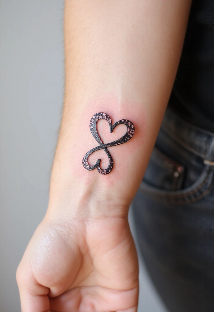 30 Karma Tattoo Meaning and Stunning Design Ideas - 29. Love Symbol