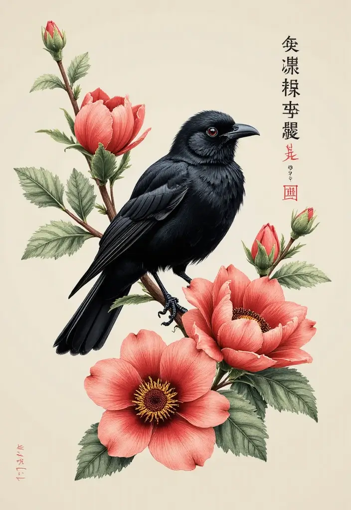 30 Black Bird Tattoo Meaning and Unique Designs - 2. Transformation and Change