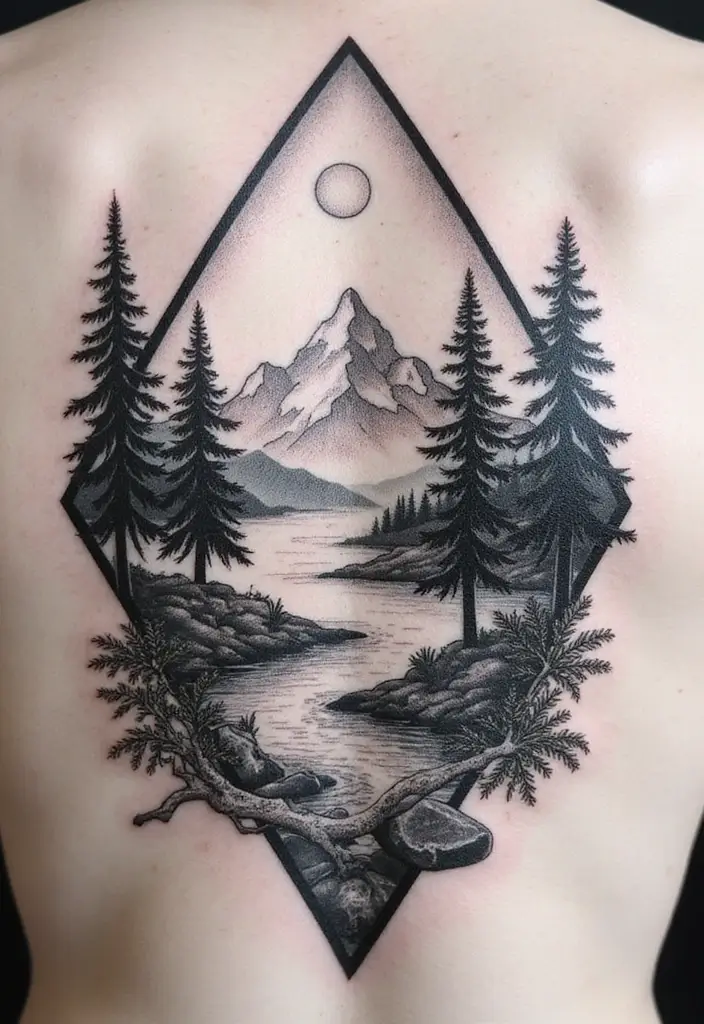 30 Blackwork Tattoo Ideas That Are Bold and Artistic - 2. Nature-Inspired Designs