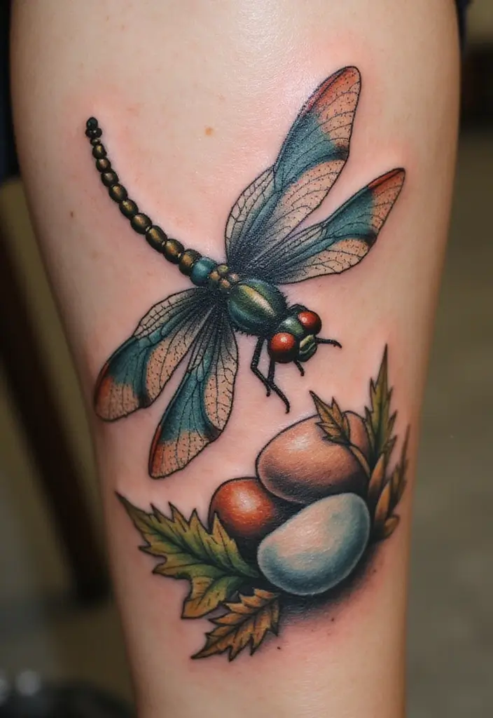 30 Dragonfly Tattoo Symbolism Ideas with Meaning - 2. Adaptability and Resilience