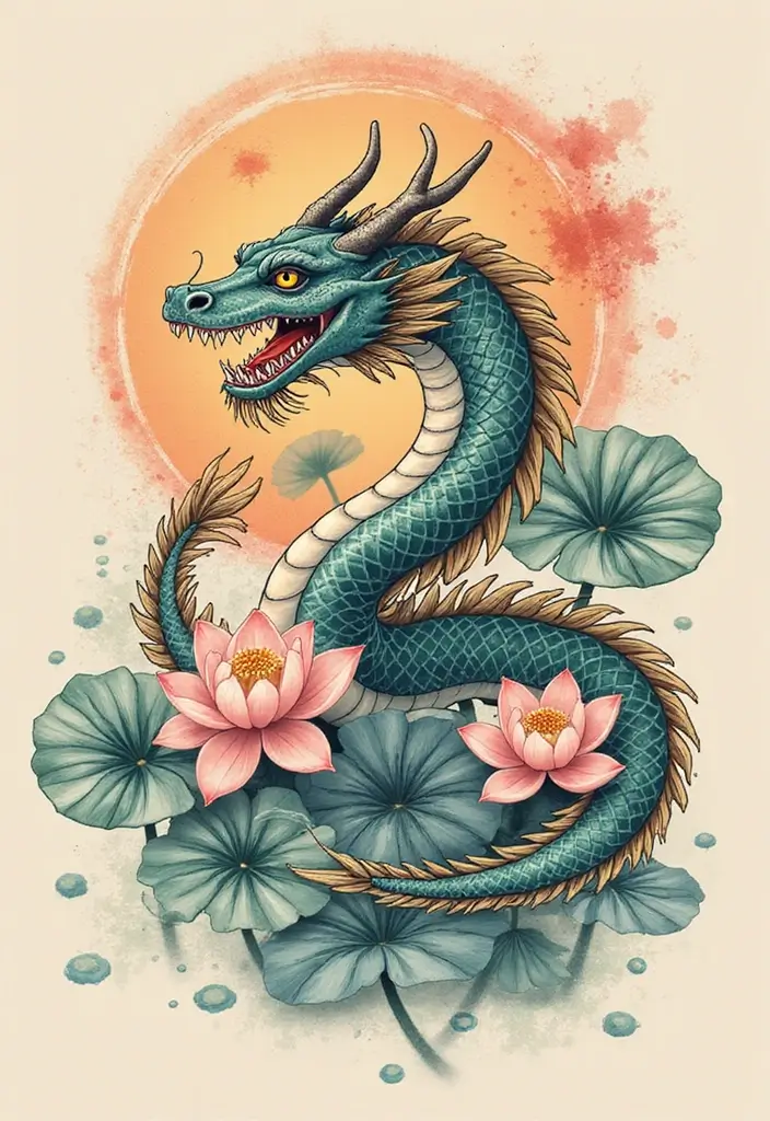 30 Japanese Dragon Tattoos That Showcase Power and Elegance - 2. The Serene Dragon: A Symbol of Wisdom