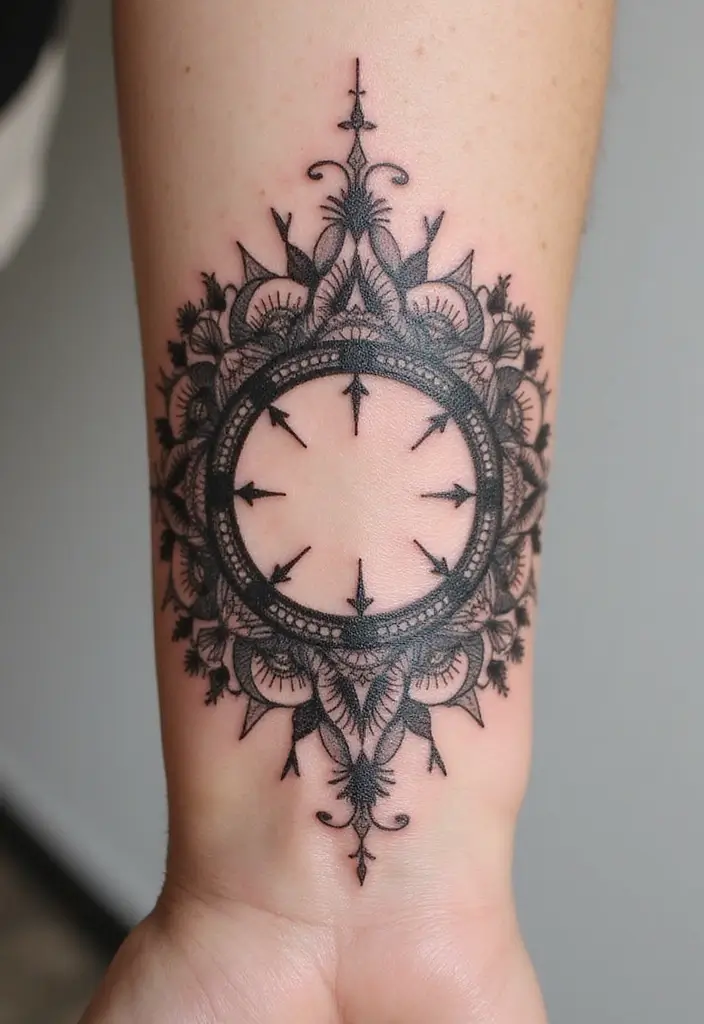 30 Karma Tattoo Meaning and Stunning Design Ideas - 2. Karma Circle