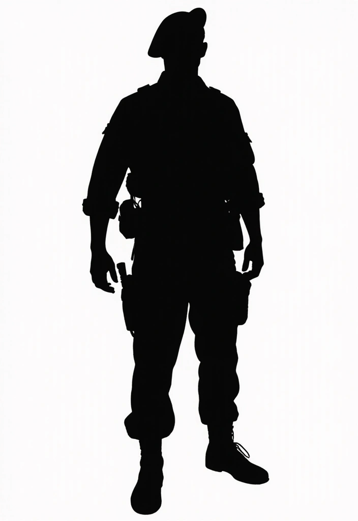 30 LDRSHIP Tattoo Ideas Inspired by Military Values - 2. The Soldier Silhouette