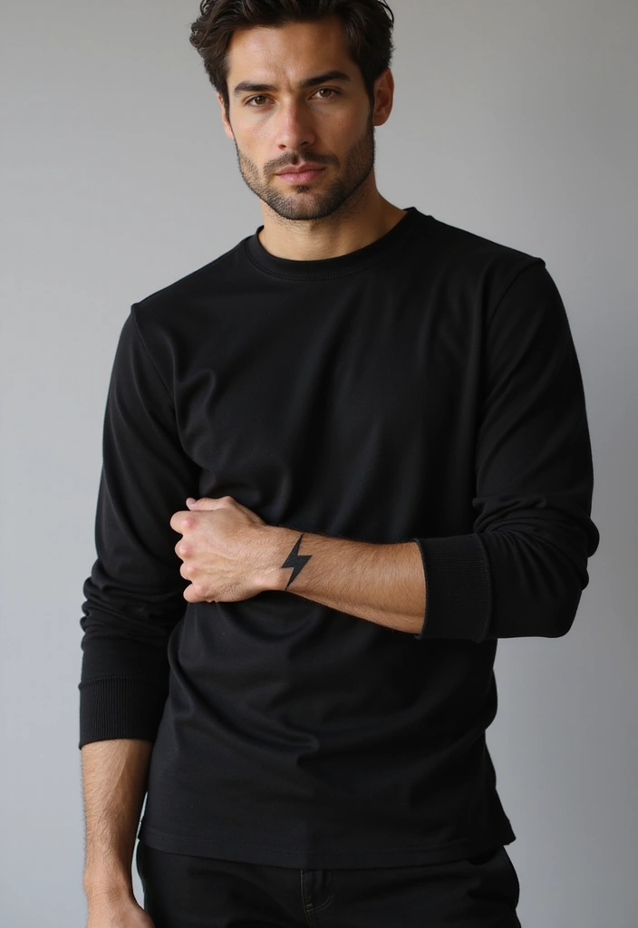 30 Lightning Tattoos for Men That Electrify Style - 2. Minimalist Lightning Bolt