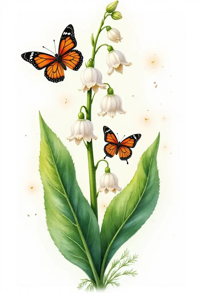 30 Lily of the Valley Tattoo Meaning and Design Ideas - 2. A Symbol of Return to Happiness