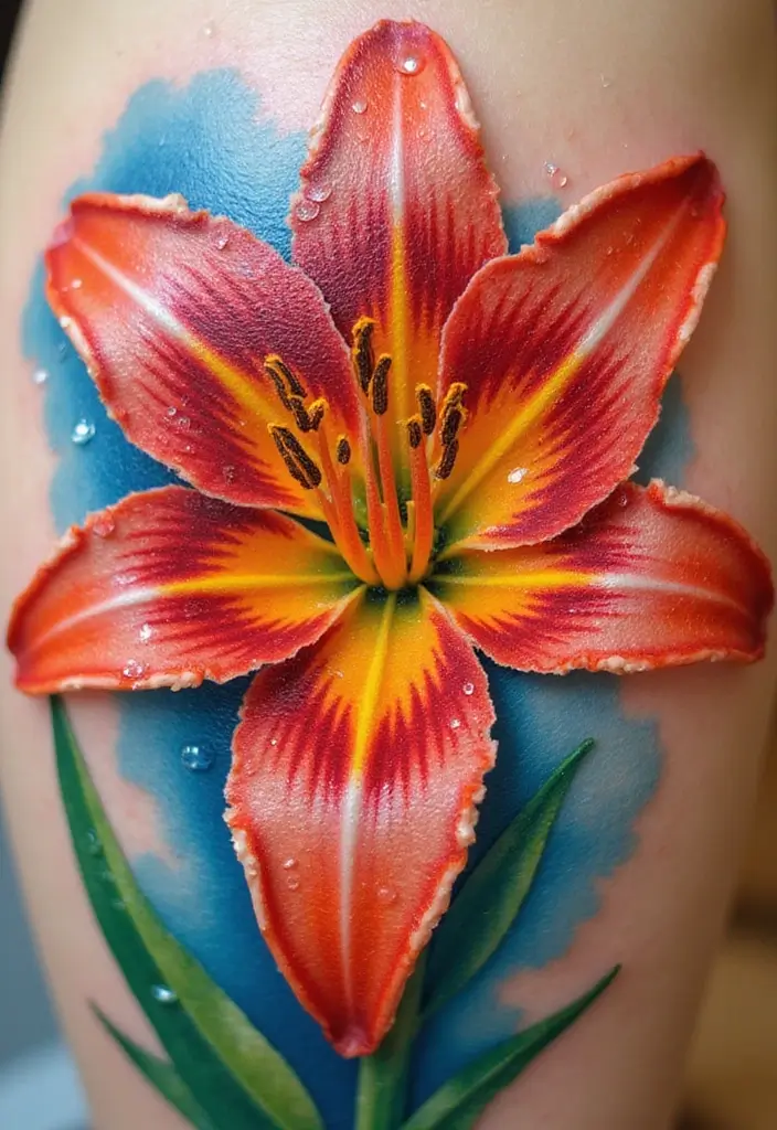 30 Lily Tattoo Symbolism Ideas for Elegant Ink - 2. Symbol of Renewal