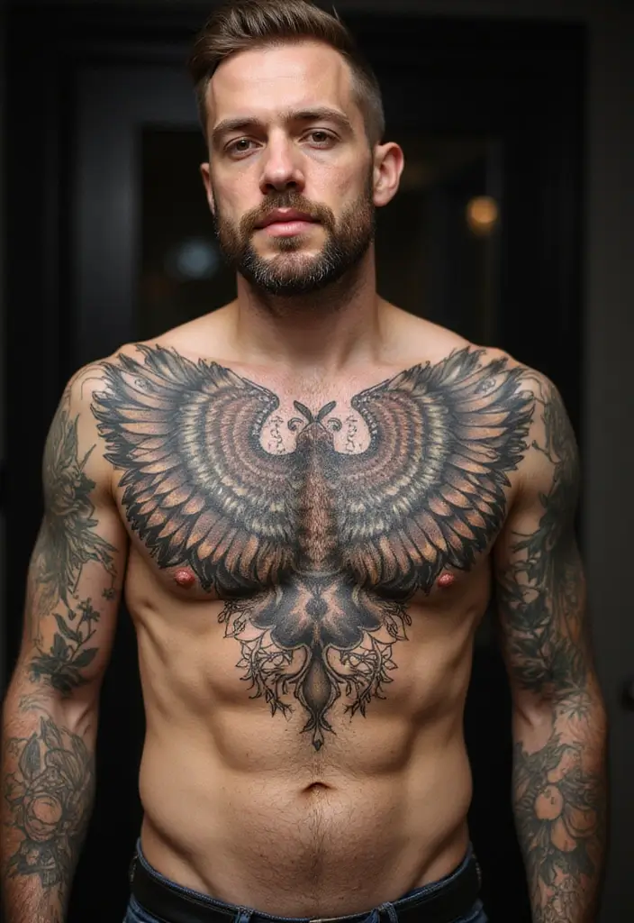 30 Most Popular Body Parts for Men to Tattoo - 2. Chest Tattoos