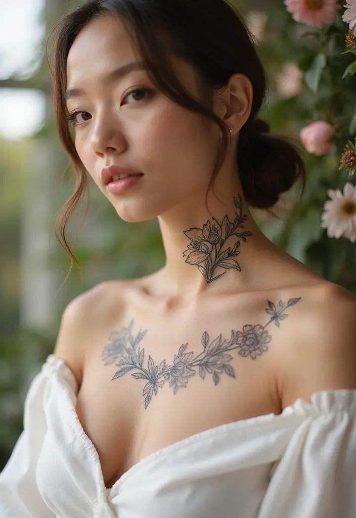 30 Neck Tattoo Fonts That Stand Out - 2. Elegant Script