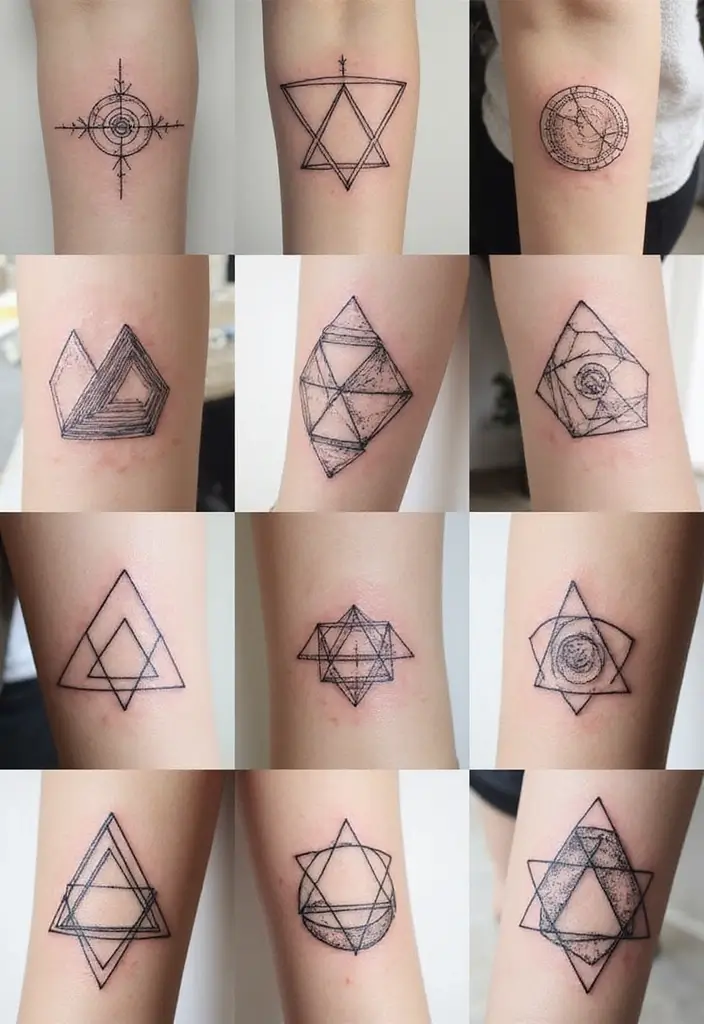 30 Sexiest Tattoos for Women with Confident Style - 2. Geometric Patterns