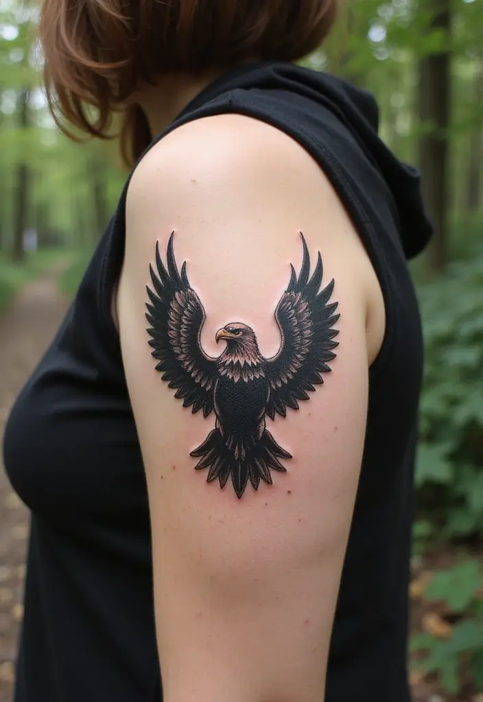 30 Symbolic Bird Tattoos with Powerful Messages - 2. The Majestic Eagle