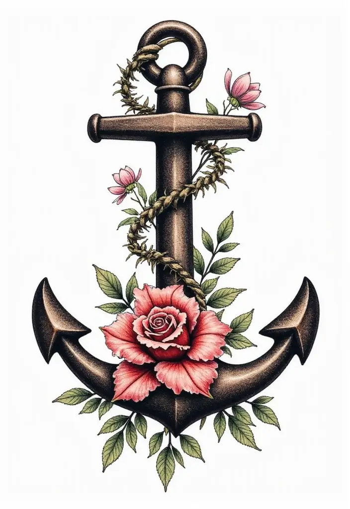 30 Tattoos That Signify Strength and Resilience - 2. Anchor Tattoo