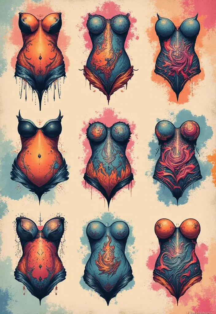 30 Womb Tattoo Concepts with Powerful Feminine Symbolism - 2. Abstract Womb Art