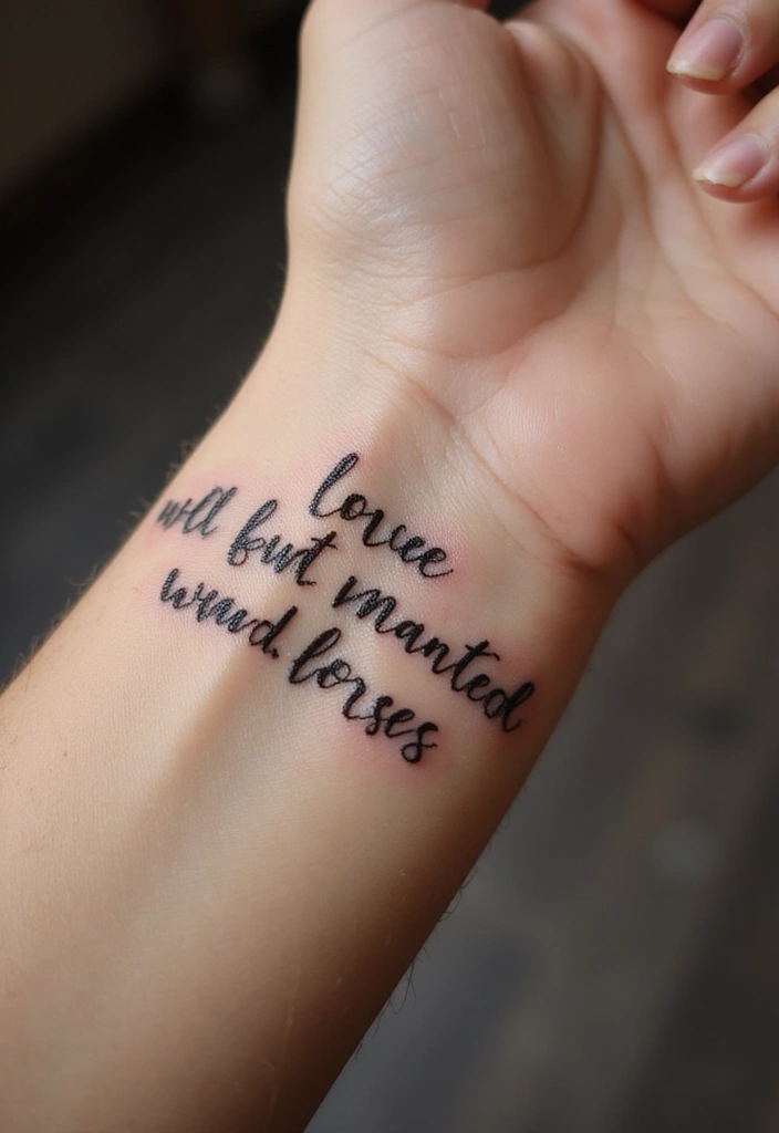 30 Eternal Love Tattoo Designs for Lasting Connection - 30. Handwritten Messages