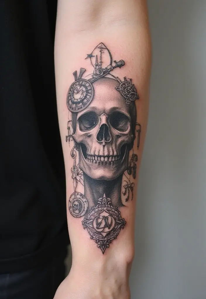 30 Inner Forearm Tattoo Ideas for a Personal Statement - 30. Embrace the Unknown