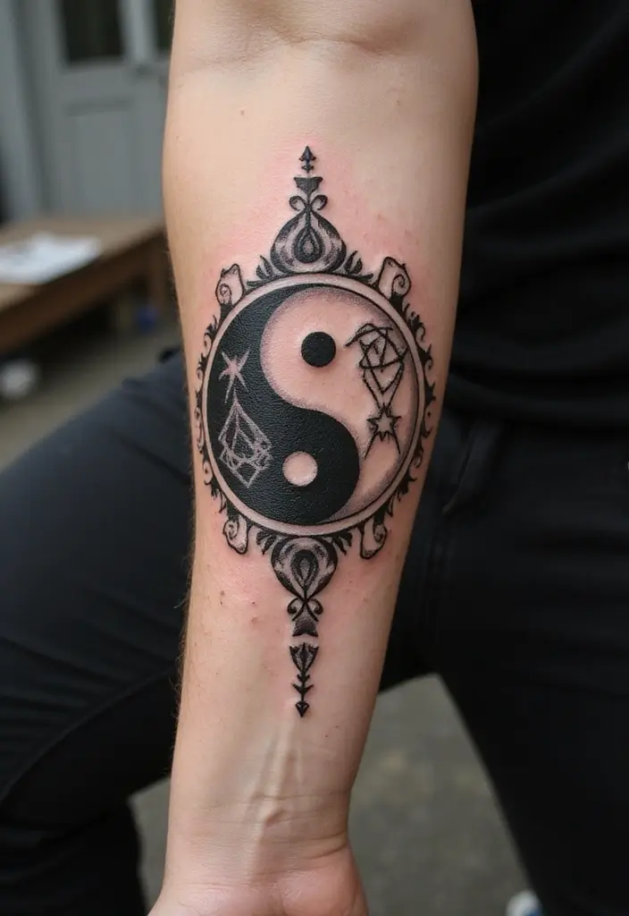 30 Irezumi Tattoo Designs Showcasing Traditional Japanese Art - 30. Yin Yang: The Harmony of Opposites