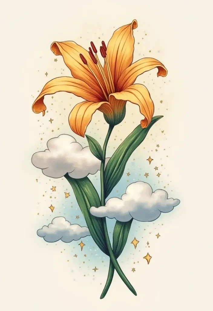 30 Lily Tattoo Symbolism Ideas for Elegant Ink - 30. Nurturer of Dreams