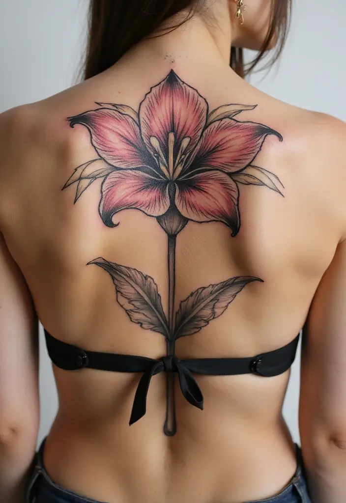 30 Lily Tattoos for Men That Balance Strength and Elegance - 30. Ornamental Lily Tattoo