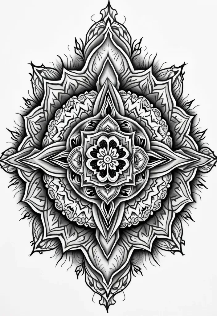 30 Mandala Tattoo Ideas with Spiritual and Geometric Beauty - 30. Mandala with Inspirational Quotes