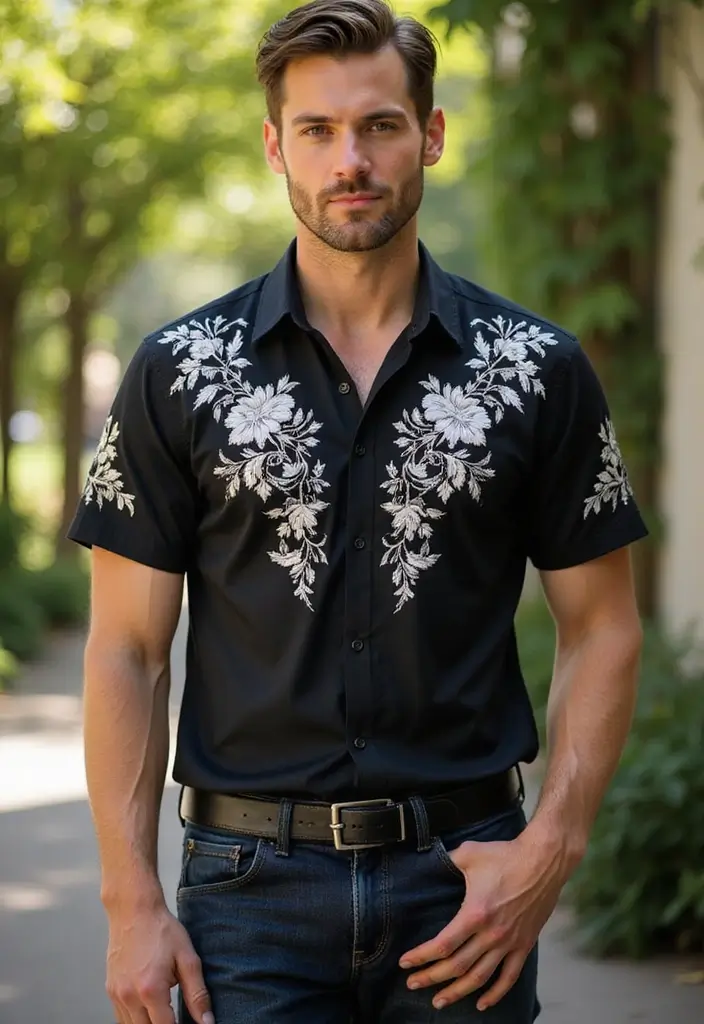 30 Mens Flower Sleeve Tattoo Ideas with Bold Florals - 30. Floral Reflection: A Mirror of Self