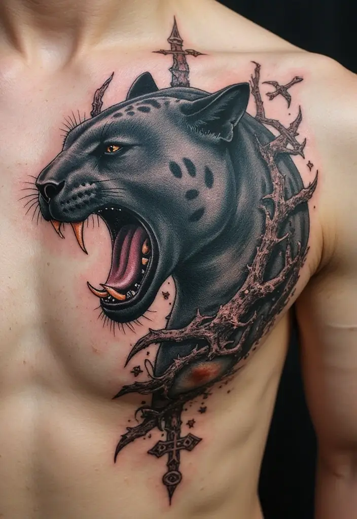 30 Panther Tattoo Designs That Represent Power and Mystery - 30. Legend of the Panther