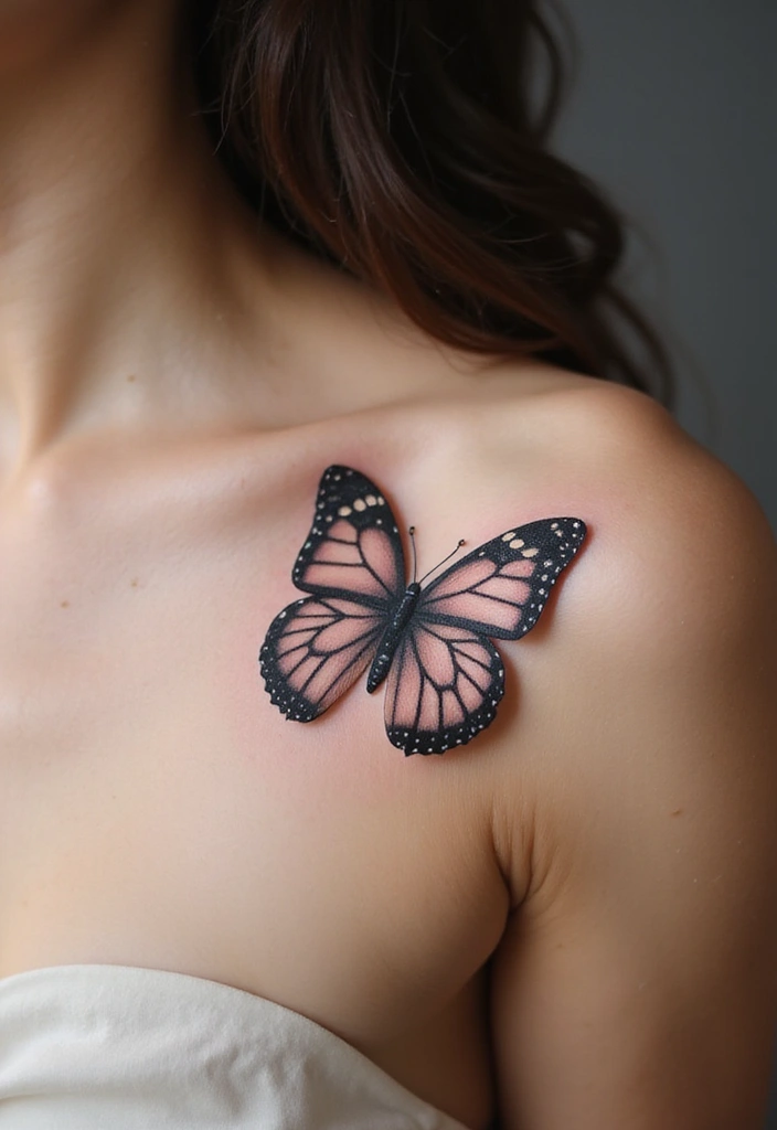 30 Small Tattoo Placements That Make a Big Statement - 30. Small Butterfly on the Shoulder