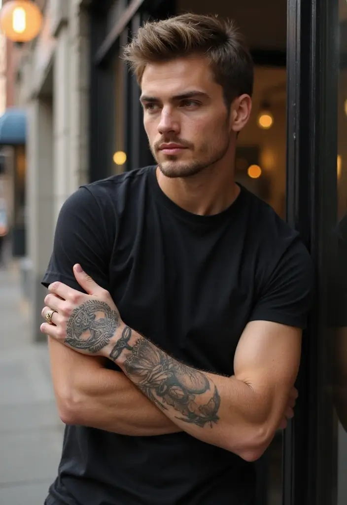 30 Symbol Hand Tattoos for Men That Speak Volumes - 30. The Shield Tattoo