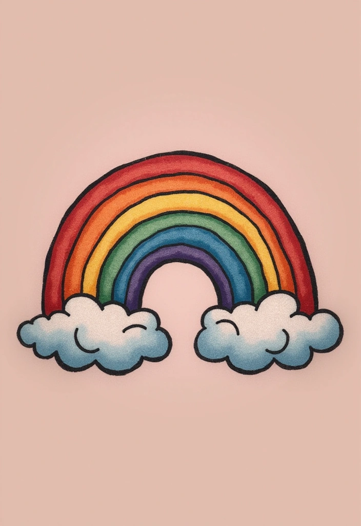 30 Tattoos That Signify Strength and Resilience - 30. Rainbow Tattoo