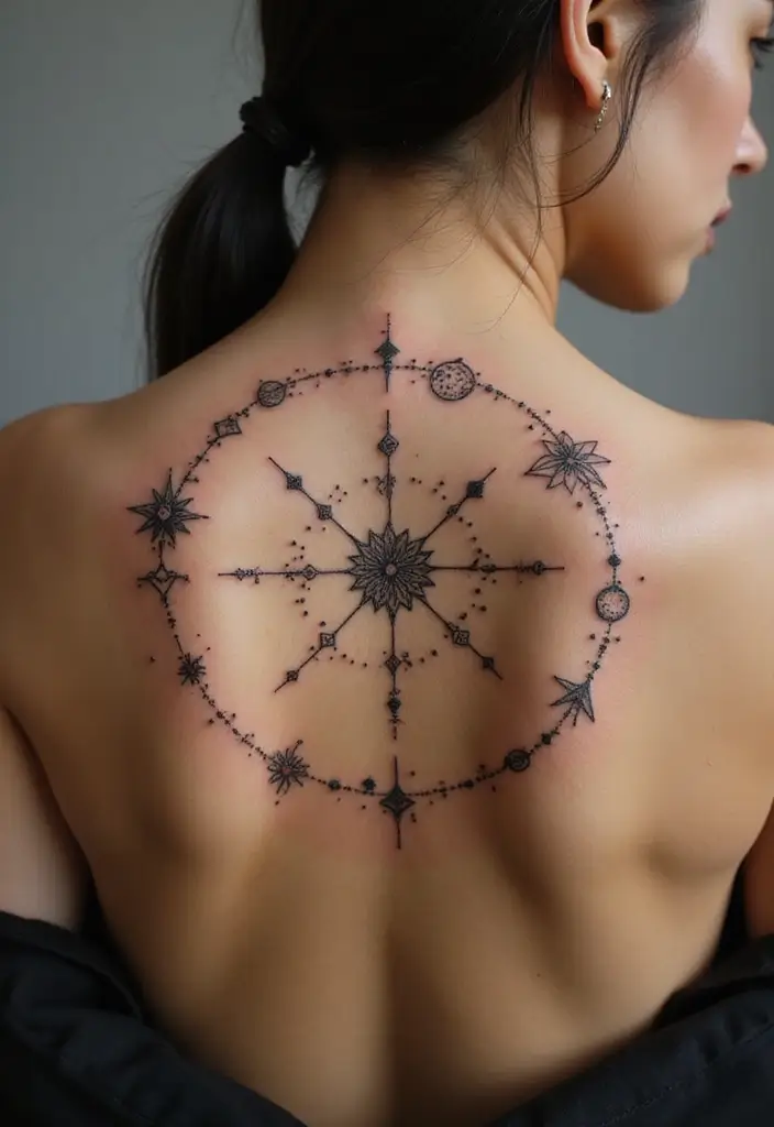 30 Unbreakable Bond Tattoo Inspirations Full of Emotion - 30. Star Constellation Tattoos