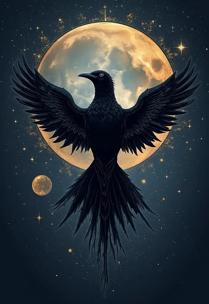 30 Black Bird Tattoo Meaning and Unique Designs - 3. Spiritual Connections