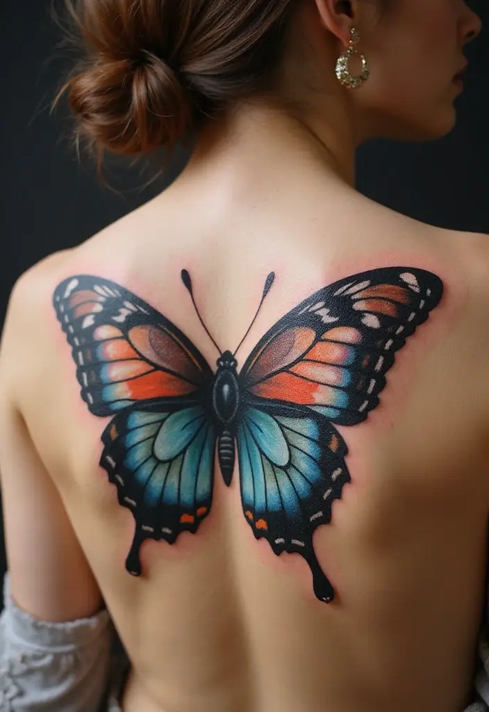 30 Butterfly Tattoo Placement Ideas That Enhance Beauty - 3. Shoulder: Bold Statements