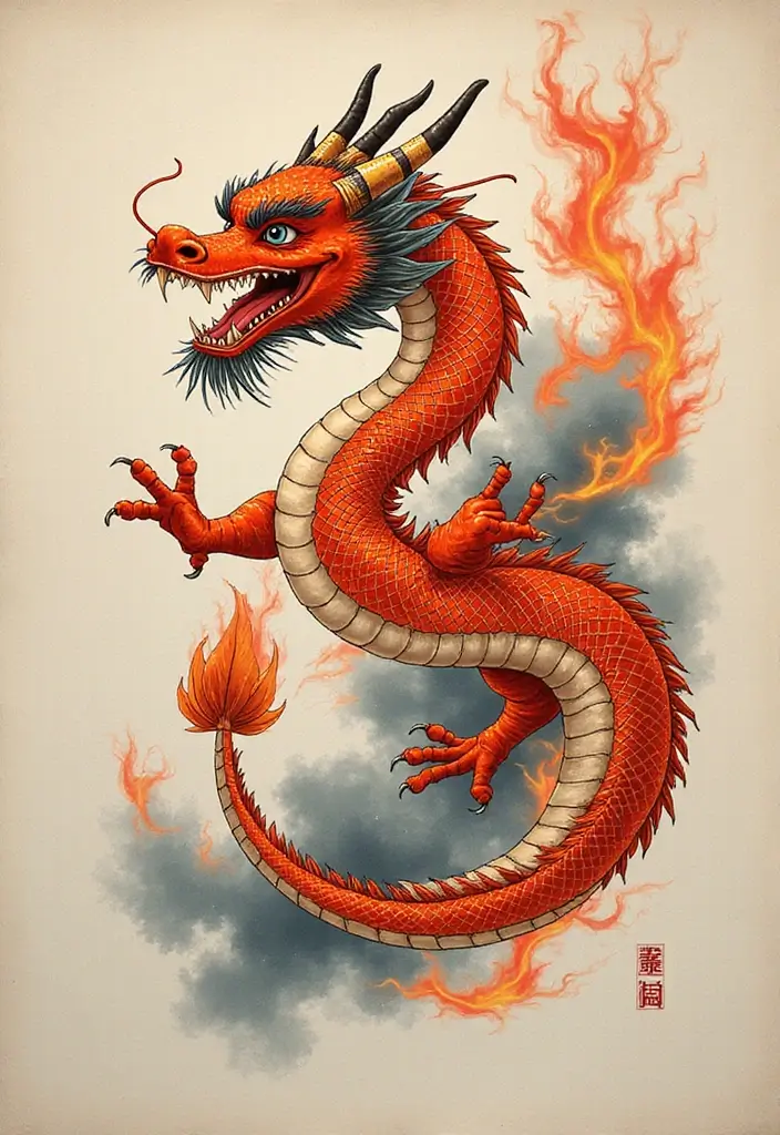 30 Chinese Dragon Tattoo Meaning and Artistic Designs - 3. Strength and Resilience