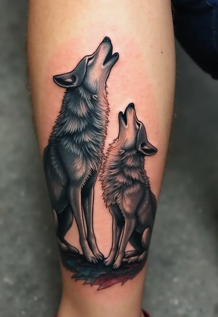 30 Howling Wolf Tattoo Meaning and Inspiring Designs - 3. The Howl as a Symbol of Community