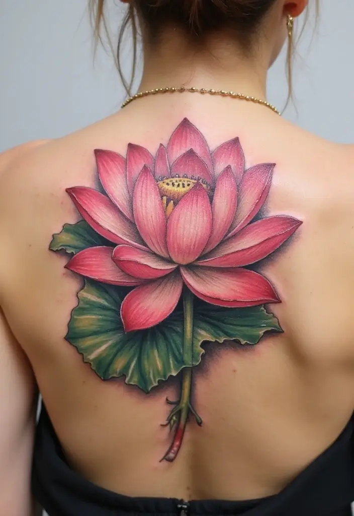30 Karma Tattoo Meaning and Stunning Design Ideas - 3. Lotus Flower