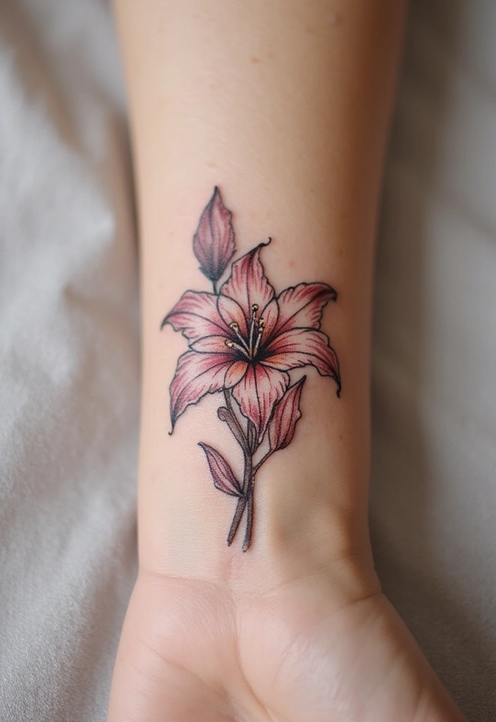 30 Lily Tattoo Symbolism Ideas for Elegant Ink - 3. A Tribute to Femininity