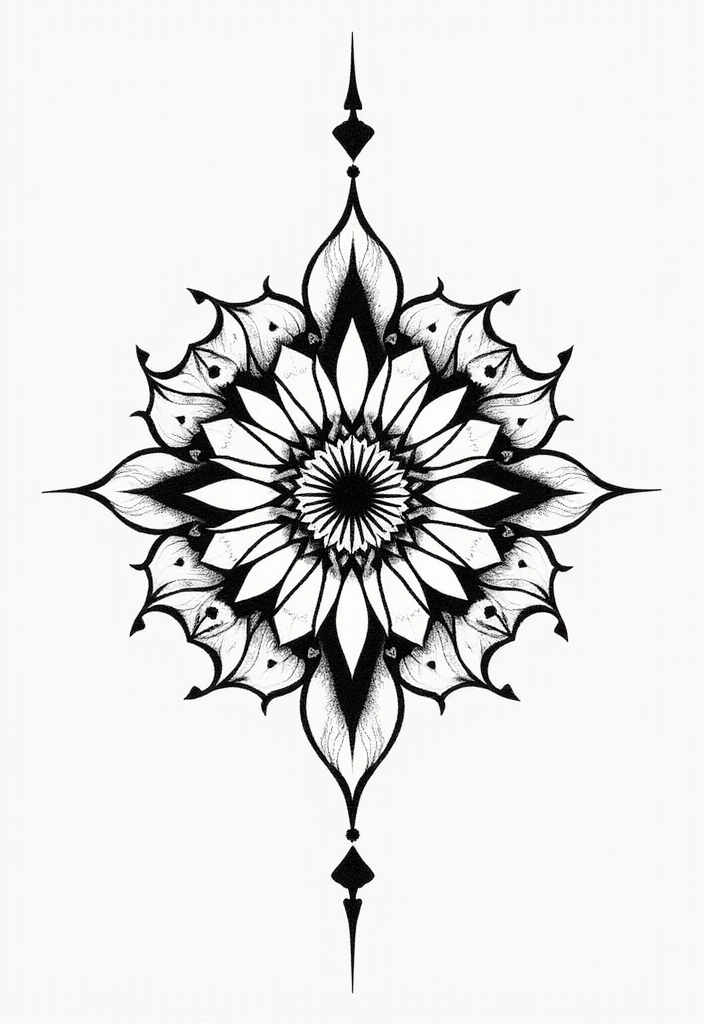 30 Mandala Tattoo Ideas with Spiritual and Geometric Beauty - 3. Minimalist Mandala