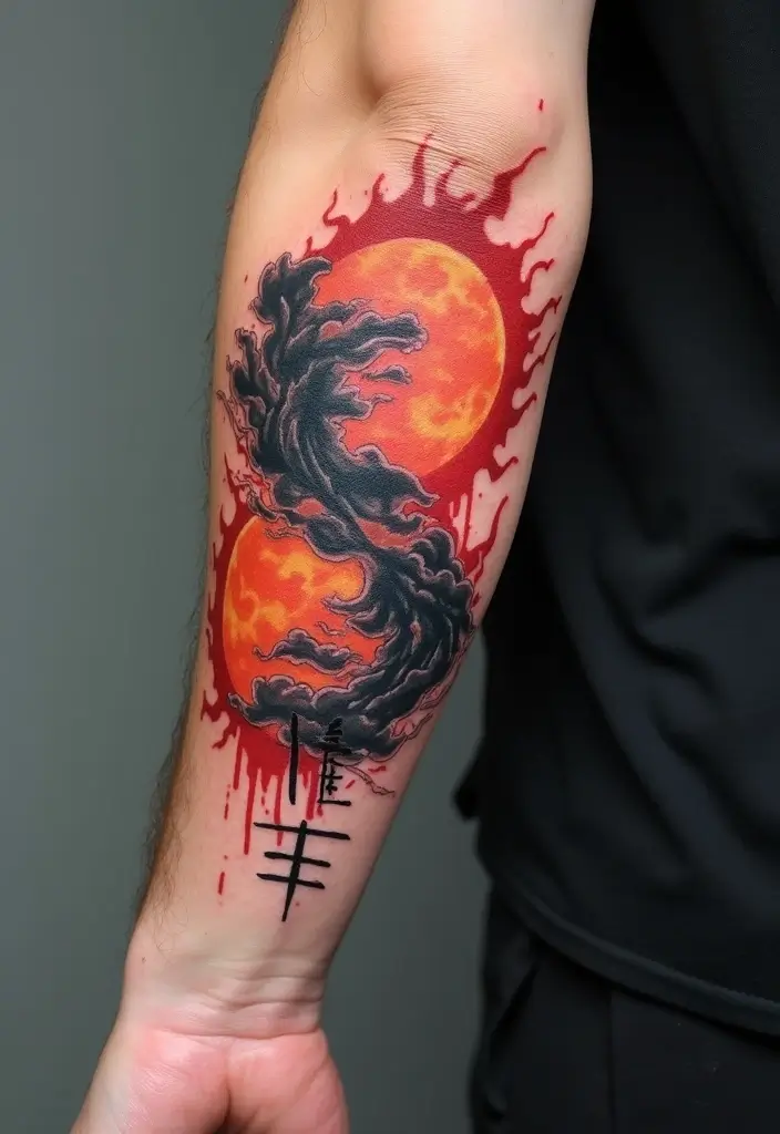 30 Naruto Tattoo Symbols for True Anime Fans - 3. Akatsuki Cloud Symbol