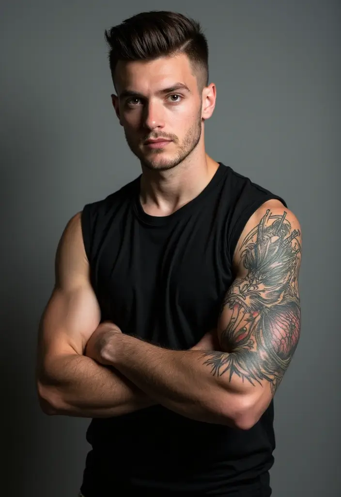 30 Shoulder Tattoos for Men with Meaningful Designs - 3. Dragon: Wisdom and Power