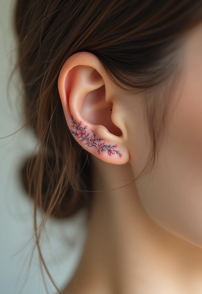 30 Small Tattoo Placements That Make a Big Statement - 3. Delicate Flower Behind the Ear