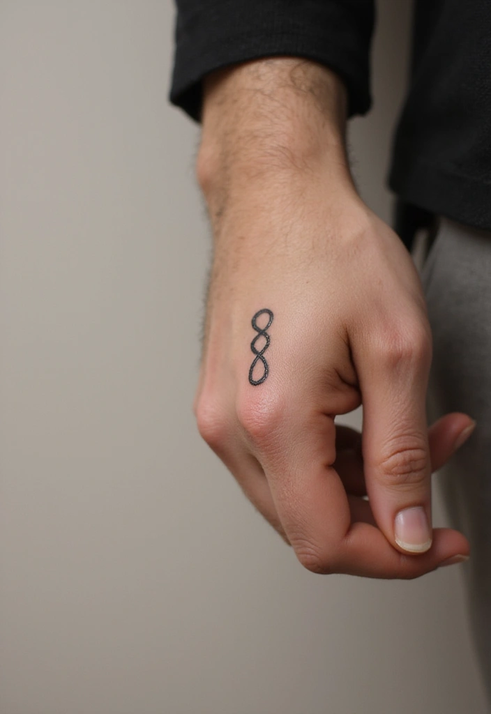 30 Symbol Hand Tattoos for Men That Speak Volumes - 3. The Infinity Symbol