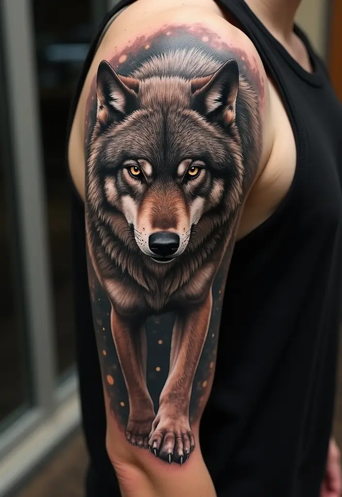 30 Upper Arm Tattoo Ideas for Bold Placement Choices - 3. Animal Portraits
