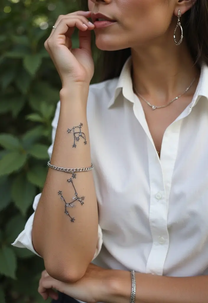 30 Zodiac Aries Tattoo Ideas Full of Fire and Energy - 3. Aries Constellation