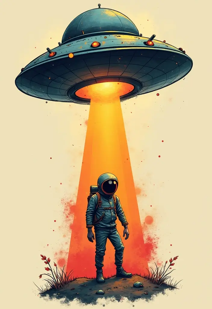 30 Alien Tattoo Meaning and Out-of-This-World Designs - 4. UFO Abduction