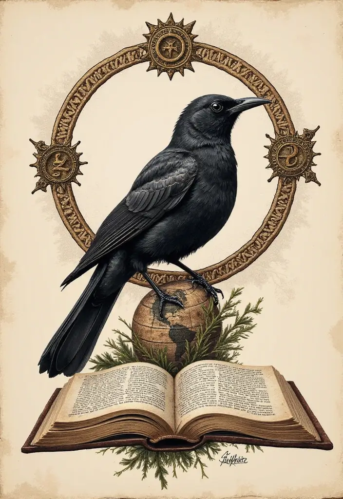 30 Blackbird Tattoo Meaning and Stunning Design Inspirations - 4. Wisdom and Knowledge
