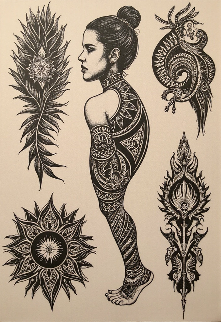 30 Blackwork Tattoo Ideas That Are Bold and Artistic - 4. Cultural and Tribal Tattoos