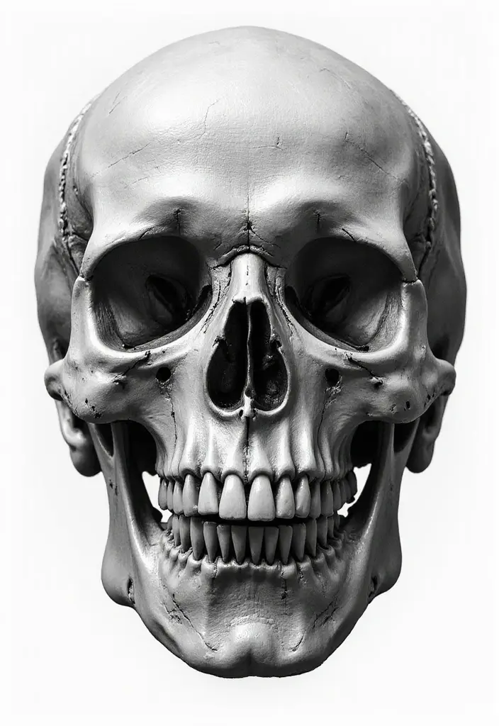 30 Calavera Tattoo Inspirations for Day of the Dead - 4. Realistic Skull