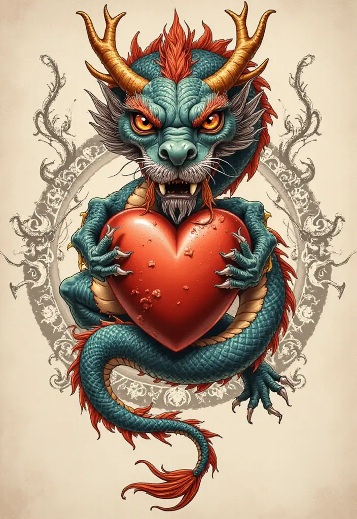 30 Chinese Dragon Tattoo Meaning and Artistic Designs - 4. Protection and Safeguarding