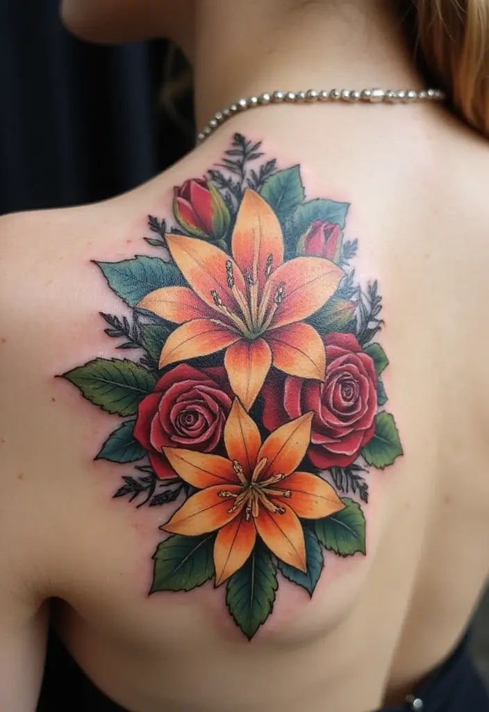 30 Empty Teardrop Tattoo Meaning and Design Ideas - 4. Floral Teardrop