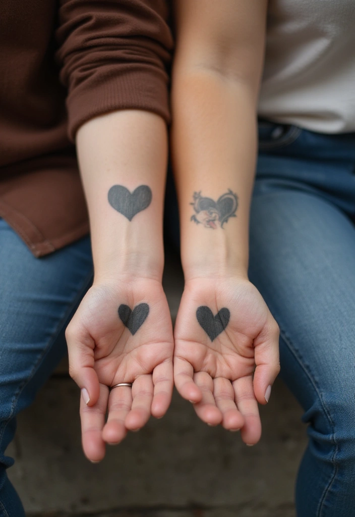 30 Eternal Love Tattoo Designs for Lasting Connection - 4. Matching Tattoos
