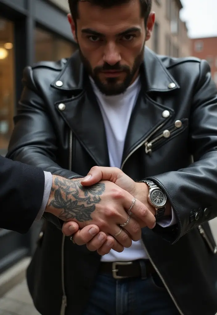 30 Goodfellas Tattoo Ideas Inspired by the Iconic Film - 4. The Wiseguys’ Handshake